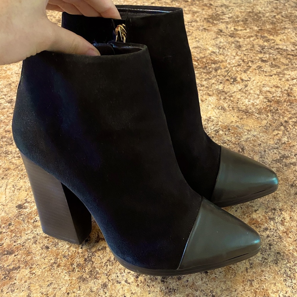 Tory Burch Rivington suede and leather ankle boots